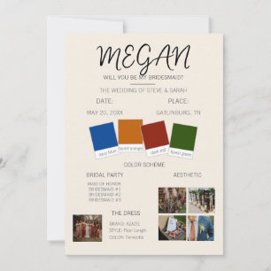 Bridesmaid Proposal Invitation