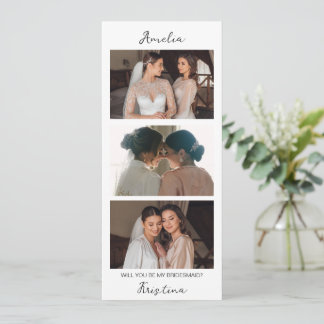 Bridesmaid Proposal Photo Card
