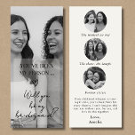 Bridesmaid Proposal Photo Card with Memory Collage<br><div class="desc">A meaningful way to ask your best friend to stand by your side. Customise this modern photo strip with your shared memories and heartfelt message—perfect for a keepsake they’ll treasure forever.</div>