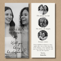Bridesmaid Proposal Photo Card with Memory Collage