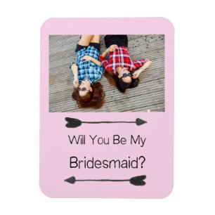 Bridesmaid Proposal Photo Magnet