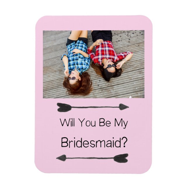 Bridesmaid Proposal Photo Magnet (Vertical)