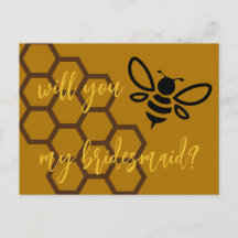 Bridesmaid Proposal Postcard