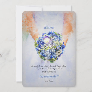 Bridesmaid Request Card