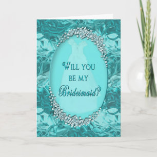 BRIDESMAID REQUEST INVITATION _ BLUE ICE - BRIDAL