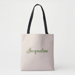 Bridesmaid Retro Green + Beige Diamond Chequered Tote Bag