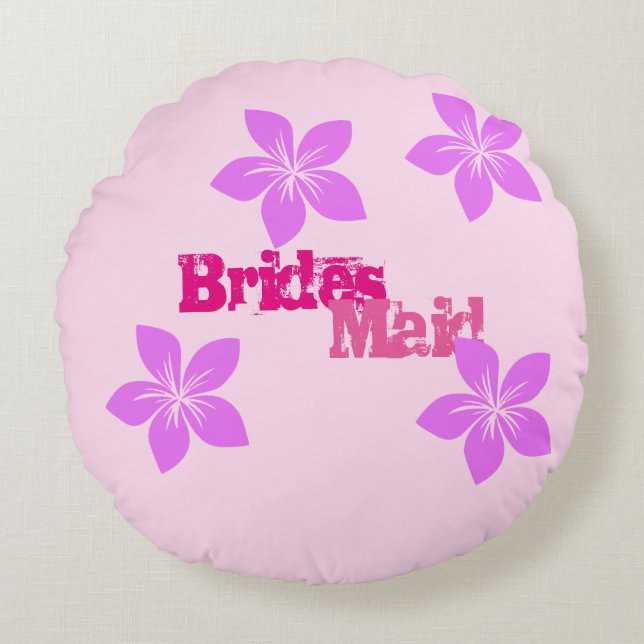 Bridesmaid Round Cushion (Front)