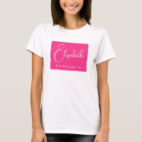 Bridesmaid Script Bachelorette Party Womens Pink
