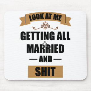 Bridesmaid Shirt Drunk Bachelorette Party Wedding Mouse Mat