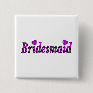 Bridesmaid Simply Love 15 Cm Square Badge