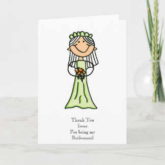 Bridesmaid Sketch, Thank You