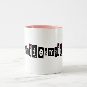 Bridesmaid (Sq Blk) Two-Tone Coffee Mug