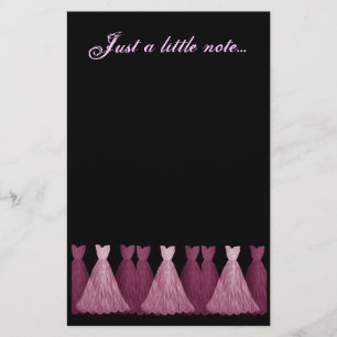 Bridesmaid Stationery - PINK Gowns