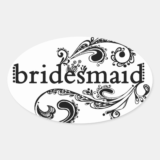 Bridesmaid Stickers (Front)