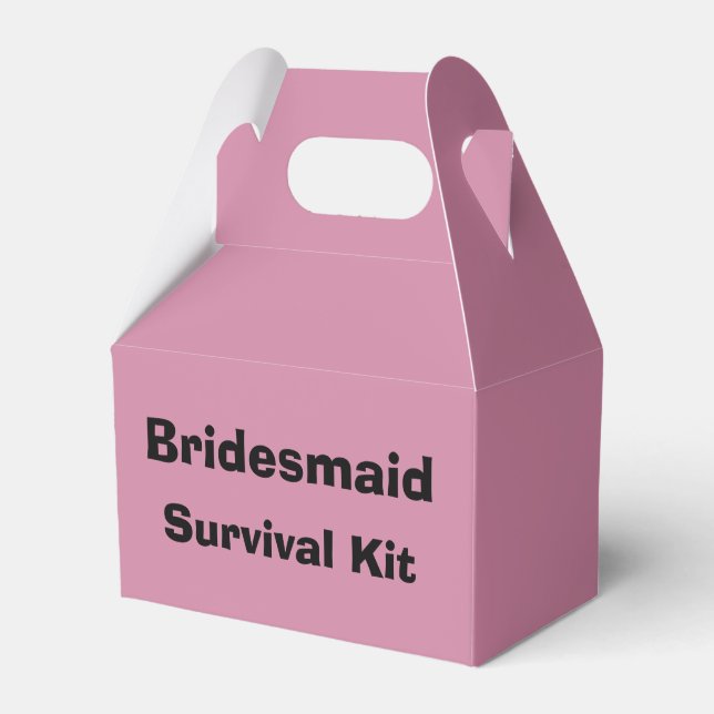 "Bridesmaid" Survival Kit Box (Front Side)