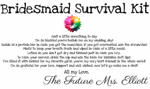 survival kit wedding gifts