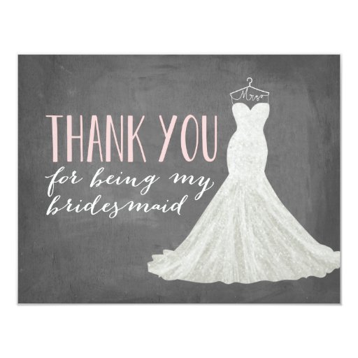 Image of Bridesmaid Thank You | Bridesmaid Invitation
