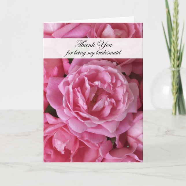 Bridesmaid Thank You Card (Front)