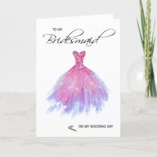 Bridesmaid Thank You Card