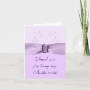 Bridesmaid Thank You Card Lavender Lane