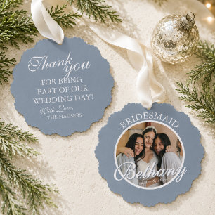 Bridesmaid Thank You Keepsake Wedding Tree Decoration Card