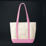 Bridesmaid Tote Bag<br><div class="desc">Tote bag shown in natural/pink with text; Bridesmaid. Customise this item or buy as is.</div>
