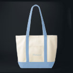 Bridesmaid Tote Bag<br><div class="desc">Tote bag shown in natural/blue with text; Bridesmaid. Customise this item or buy as is.</div>