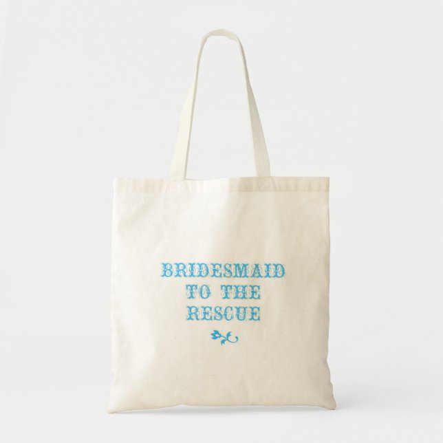 Bridesmaid Tote Blue (Front)