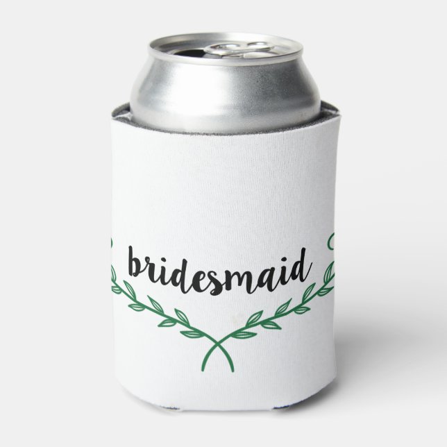Bridesmaid Wedding Beer Cooler (Can Front)