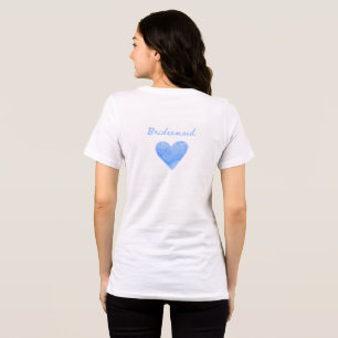 Bridesmaid Wedding Bridal Party Minimalist Tri-Blend Shirt