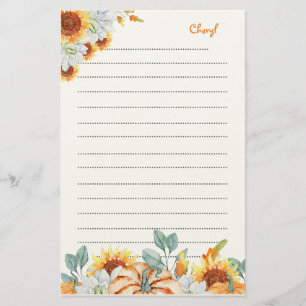 Bridesmaid Wedding Fall Themed Gift  Stationery