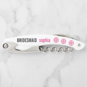Bridesmaid Wedding Favour Corkscrew