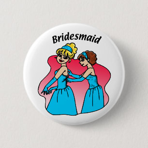 Bridesmaid Wedding ID Button