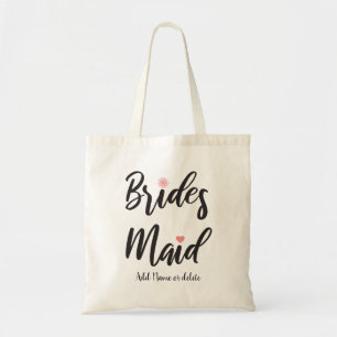 Bridesmaid Wedding Monogram Tote Bag