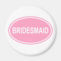 Bridesmaid Wedding Oval Pink