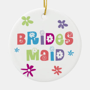 Bridesmaid Wedding Party Ceramic Tree Decoration
