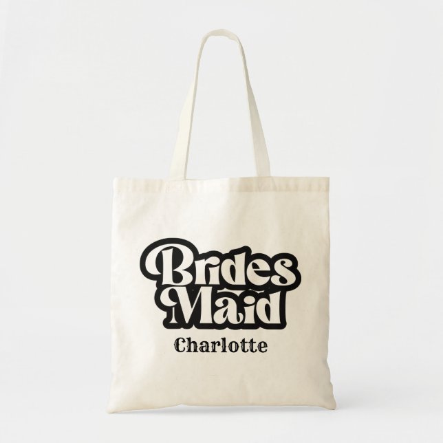 Bridesmaid Wedding Tote Bag (Front)