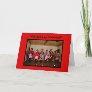 Bridesmaid -- Wild West Dance Hall Girls Card