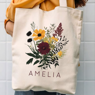 Bridesmaid   Wildflowers Mum Mother’s Day Custom Tote Bag