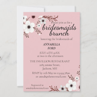 bridesmaids brunch invitation