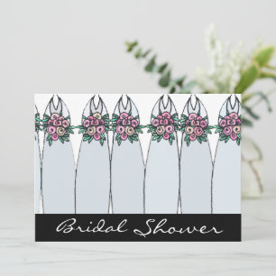 Bridesmaids Dresses Shower Invitation