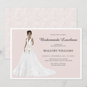 Bridesmaids Luncheon Bridal Gown Invitation