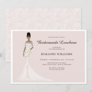 Bridesmaids Luncheon Fashion Bride Invitation