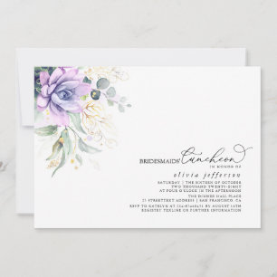 Bridesmaids Luncheon Succulents Bridal Shower Invi Invitation