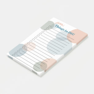 Bridesmaid's Names List- Coloured Confetti Dots Post-it Notes