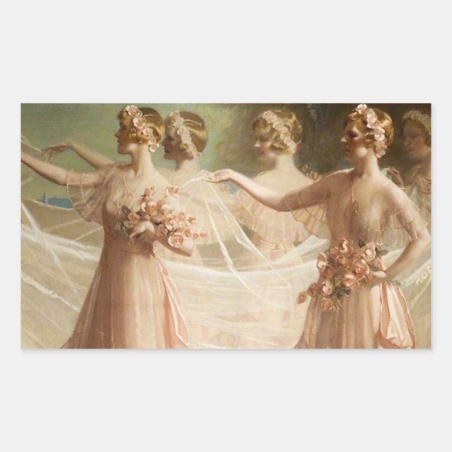 Bridesmaids Rectangular Sticker (Front)