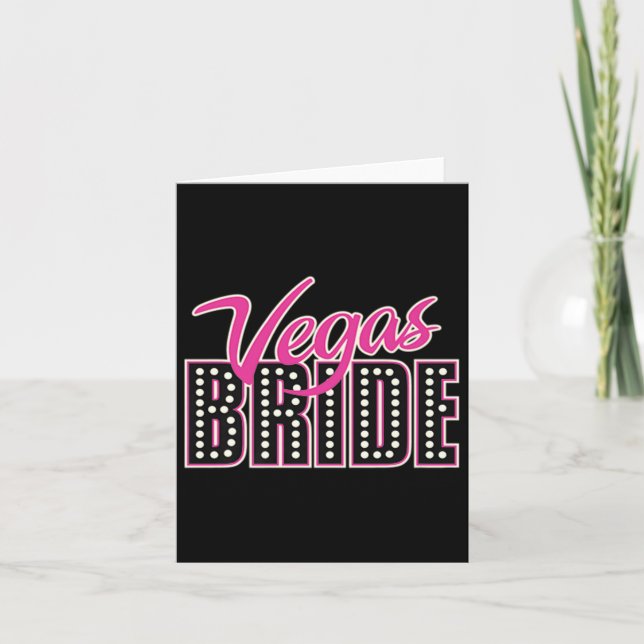 Bridesmaids Team Bride Groom Bride Vegas Bride Tee Card (Front)