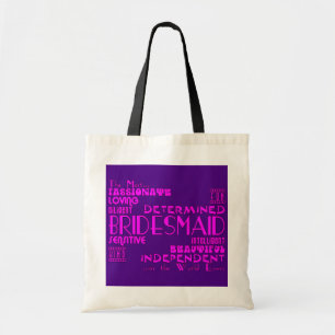Bridesmaids Thank You Wedding Favours : Qualities Tote Bag