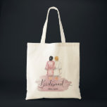 bridesmaids wedding robes blush pink favour bag<br><div class="desc">Our "bridesmaids robes" collection features beautiful watercolor women silhouettes in wedding robes for bride and bridesmaids in different robe colours with a collection of various hairstyles. If you don't see a hairstyle that you want feel free to contact us and we will make a special item just for you. Choose...</div>