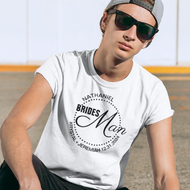 Bridesman Dots Wedding T-Shirt (Creator Uploaded)